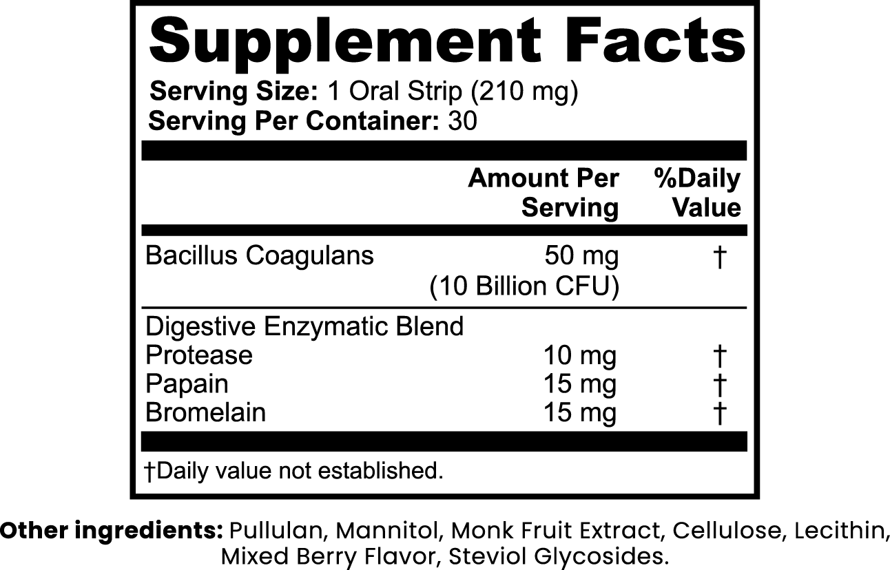 Digestive Gut Health Strips